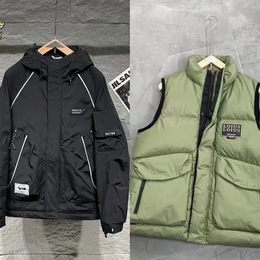 （高货冬季101-199）多款2024冬装加厚带帽翻领多功能保暖男女外