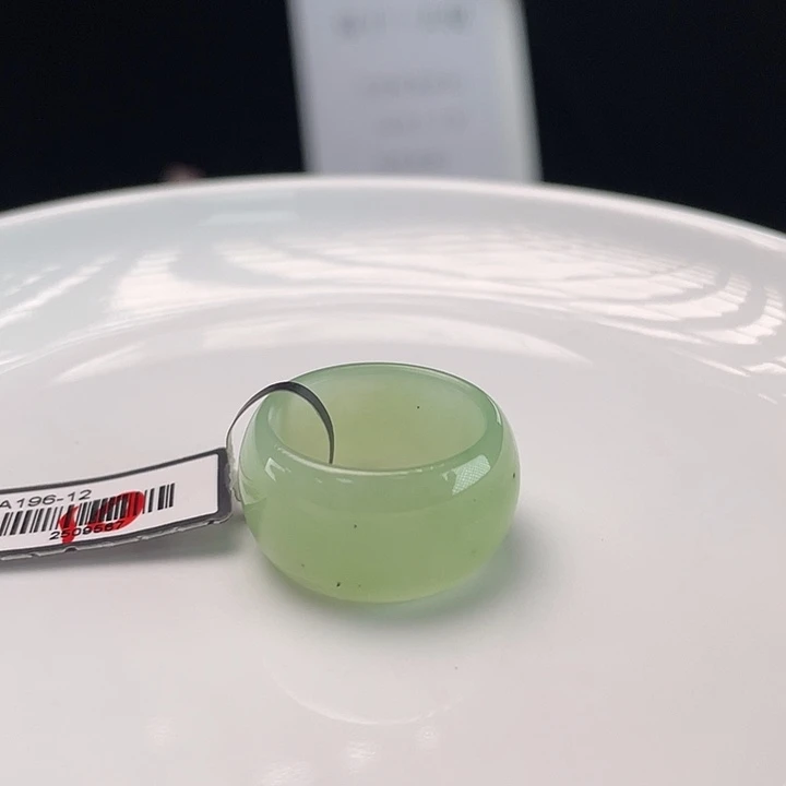 和田玉未镶嵌戒指g68浅乌兰海墩墩17.5不退换