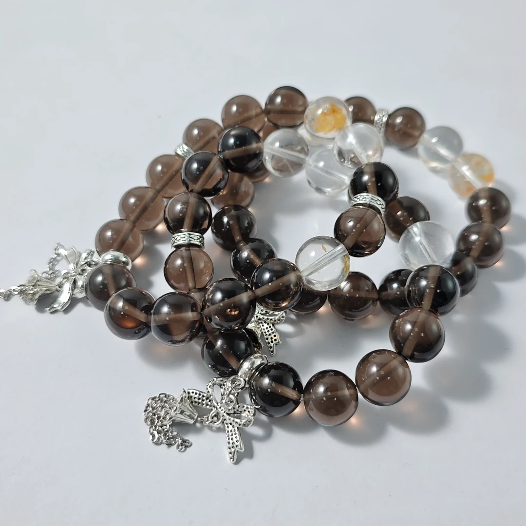 【书记甄选】天然原创冰曜石单圈手链 多样性发一件 约12mm 7244QT