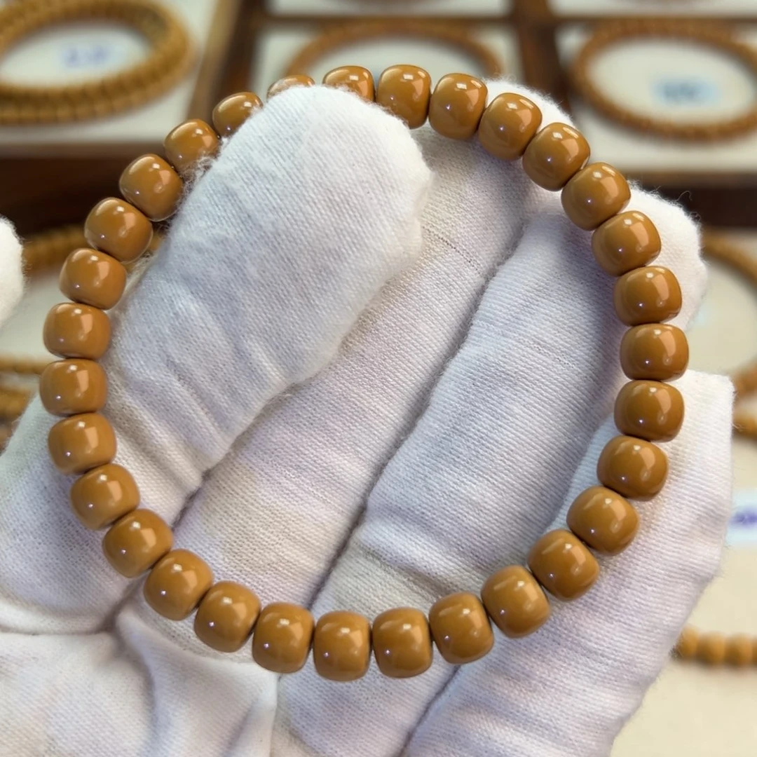 手串橄榄核7.3mm 3s面无白老型单圈