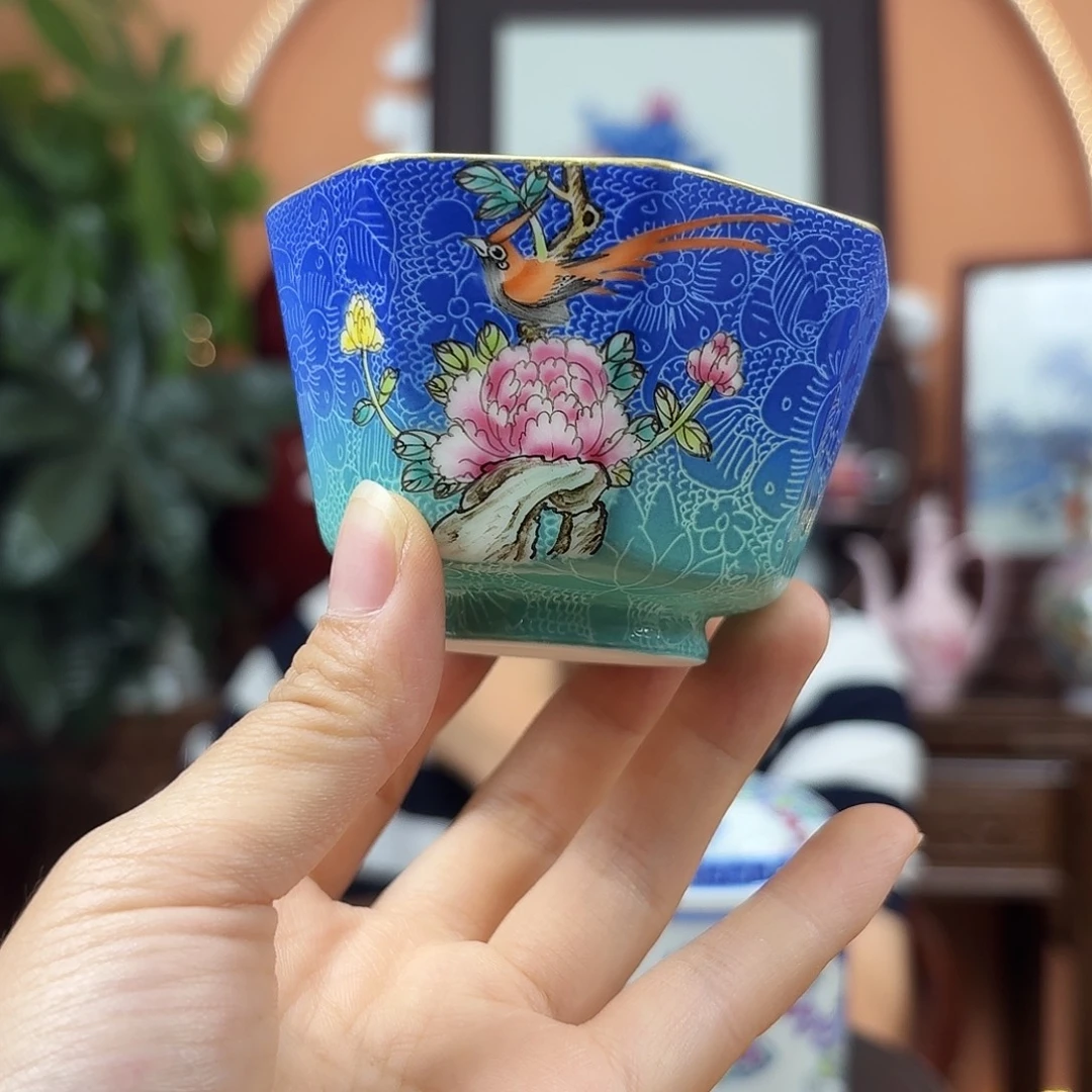 其他景德镇陶瓷手工杯子扒花