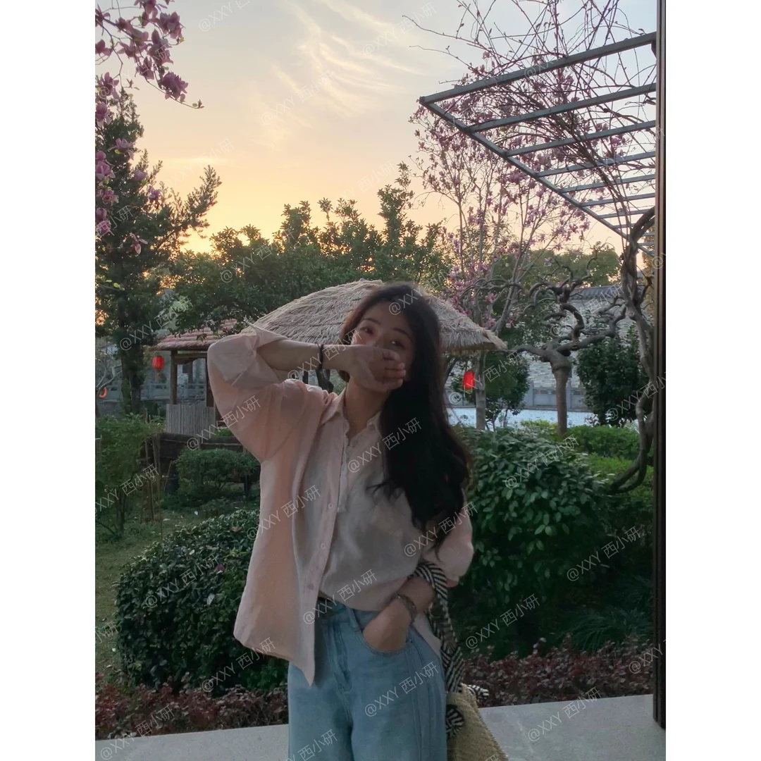 【樱眠衬衫】环保抗菌透气竹纤维细腻 领口蕾丝边 衬衣长袖夏季防晒