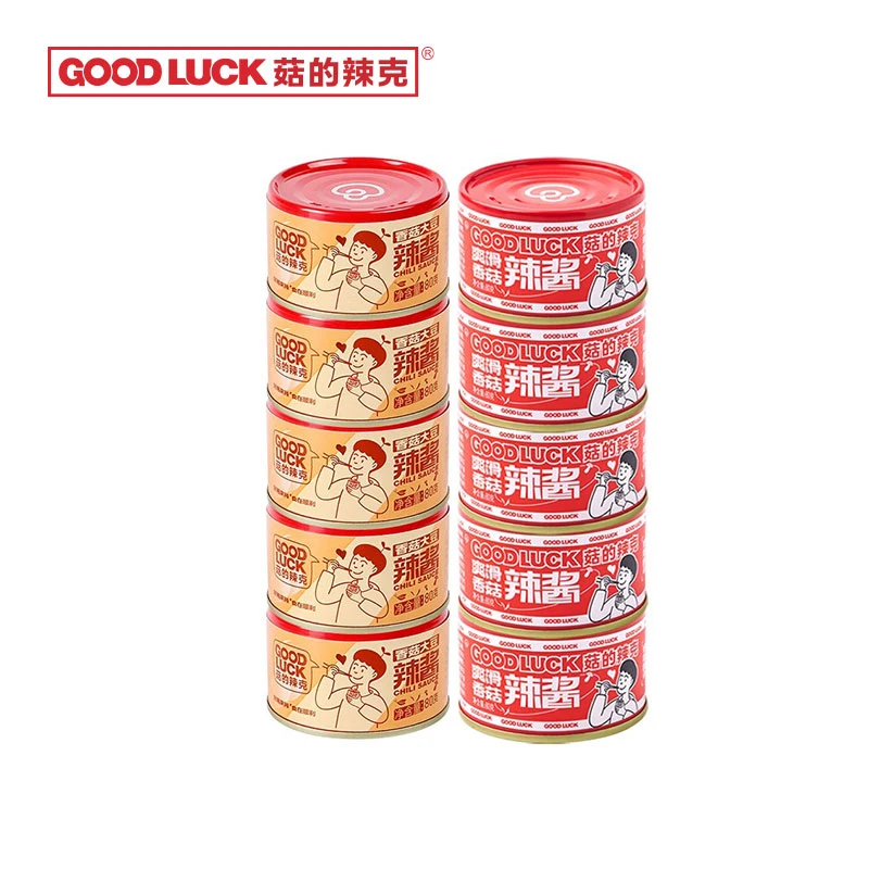 【官方推荐】菇的辣克辣椒酱  香菇大豆辣酱5罐 爽滑香菇辣酱5罐