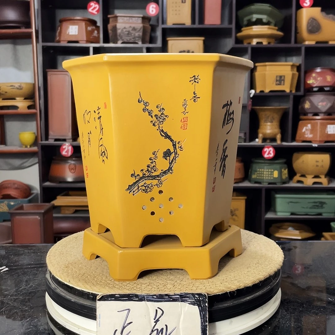 D-盆尚好紫砂花盆