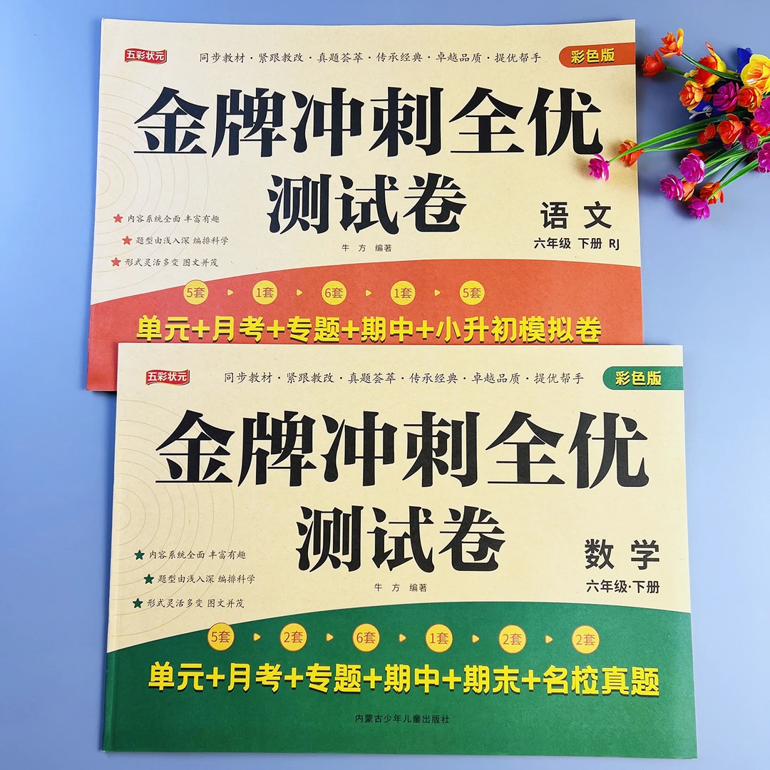 金牌冲刺全优测试卷六年级下册语文数学单元测试卷人教版同步试卷