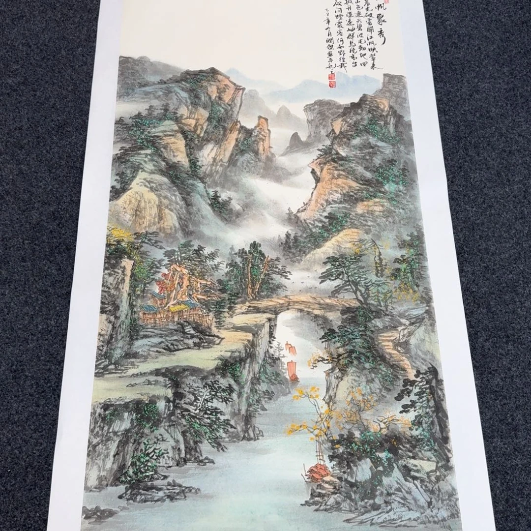 国画国画作品山水花鸟纯手绘