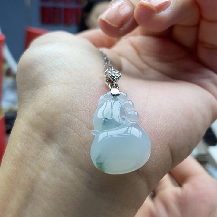 翡翠银S925镶嵌颈饰吊坠6