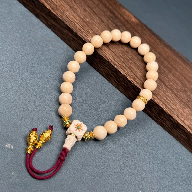 C084-O天然猛犸牙 精品手持 10mm支持鉴定假一罚十