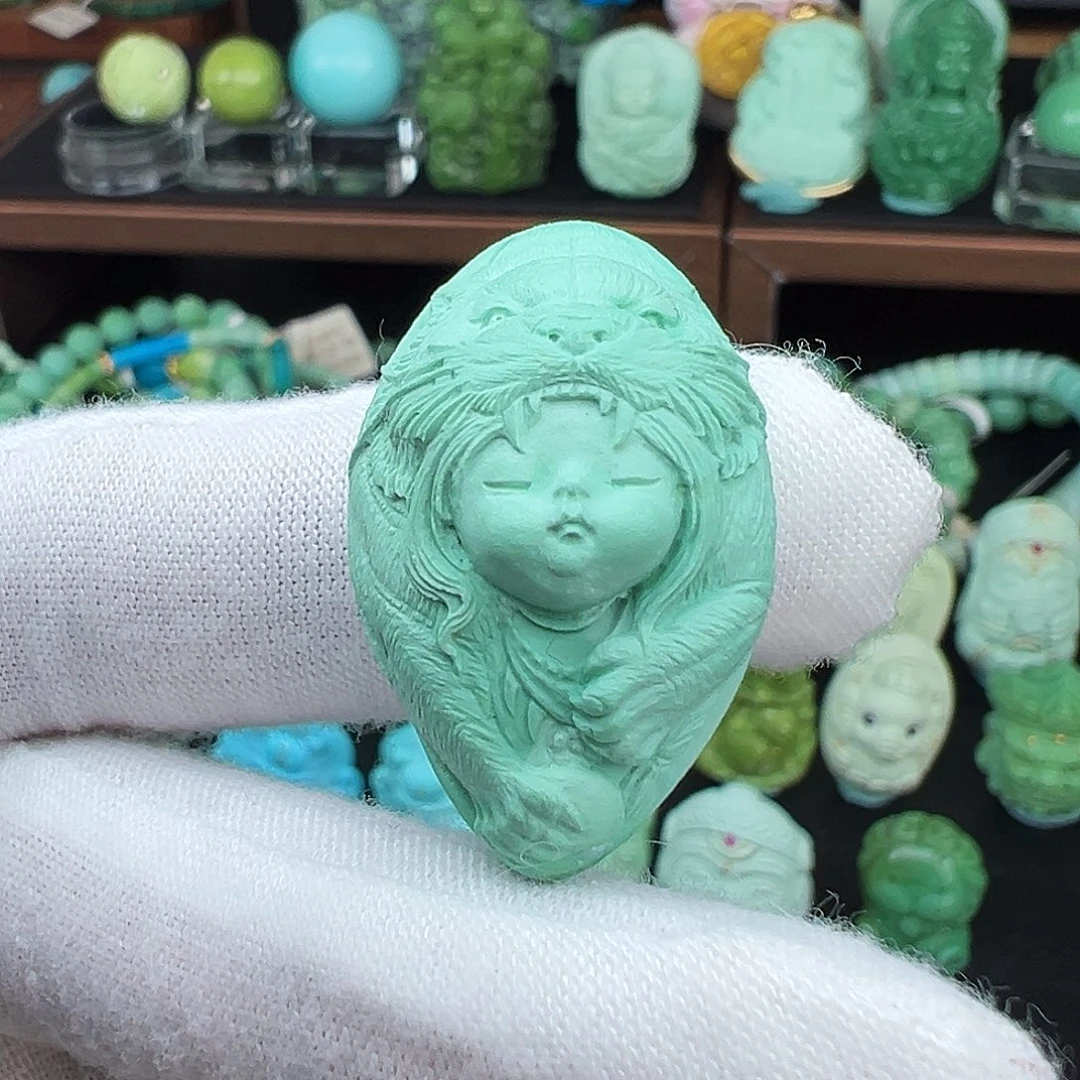 绿松石未镶嵌绿松石主播璐璐