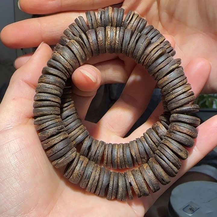 手串沉香金沙叶沉水药片珠26克+多样性发其一