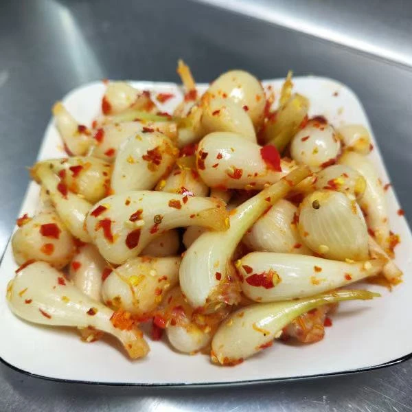 剁椒藠头农家荞头泡菜酸辣藠头窑头教头下饭菜解油腻网红下饭菜