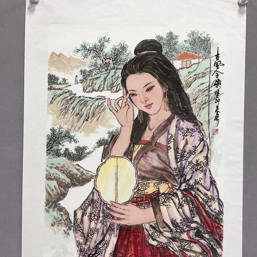 国画亲笔手绘放心去藏