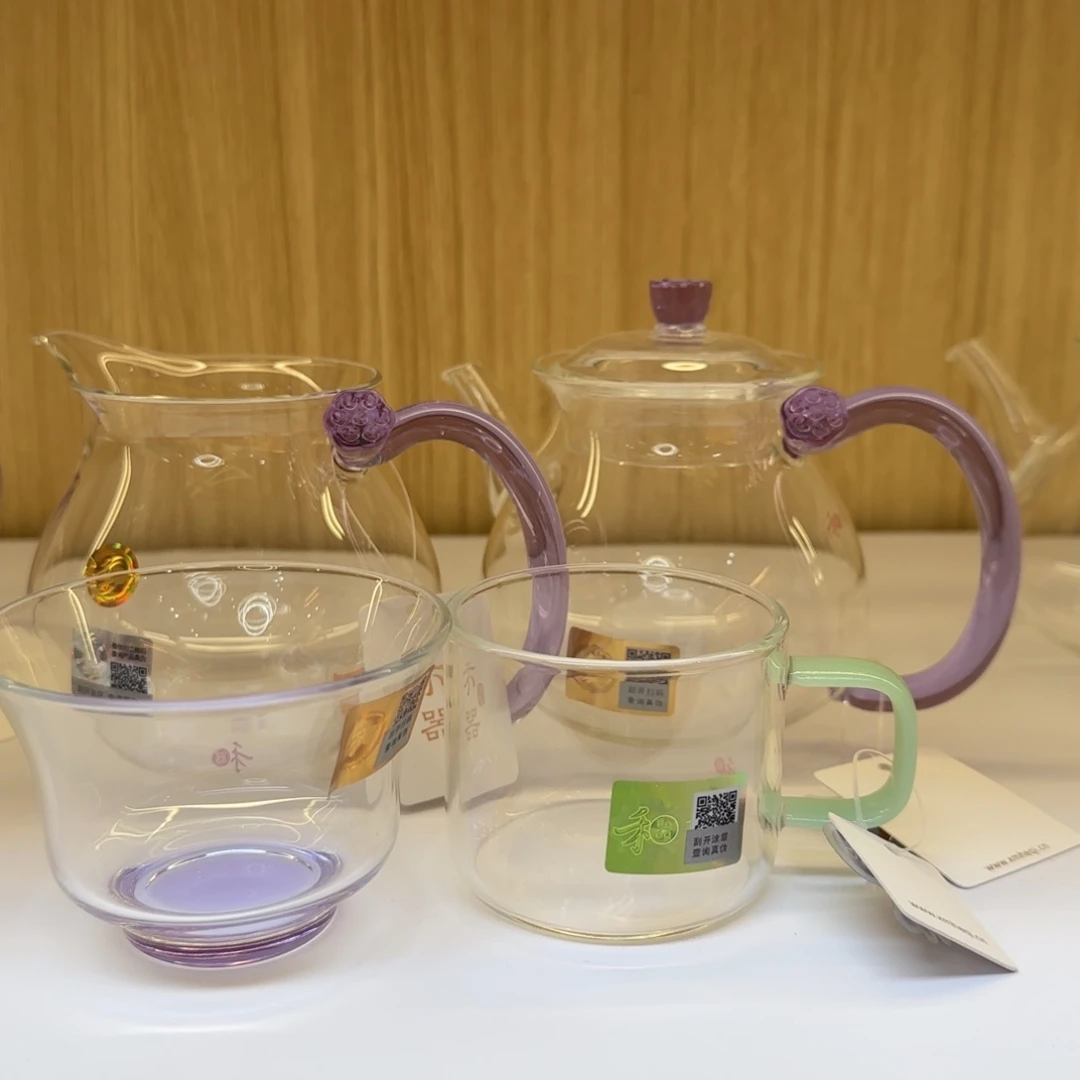 M***～禾器浮莲浅紫色➕清莲壶浅紫➕清杯浅紫➕送清禾浅玉一只