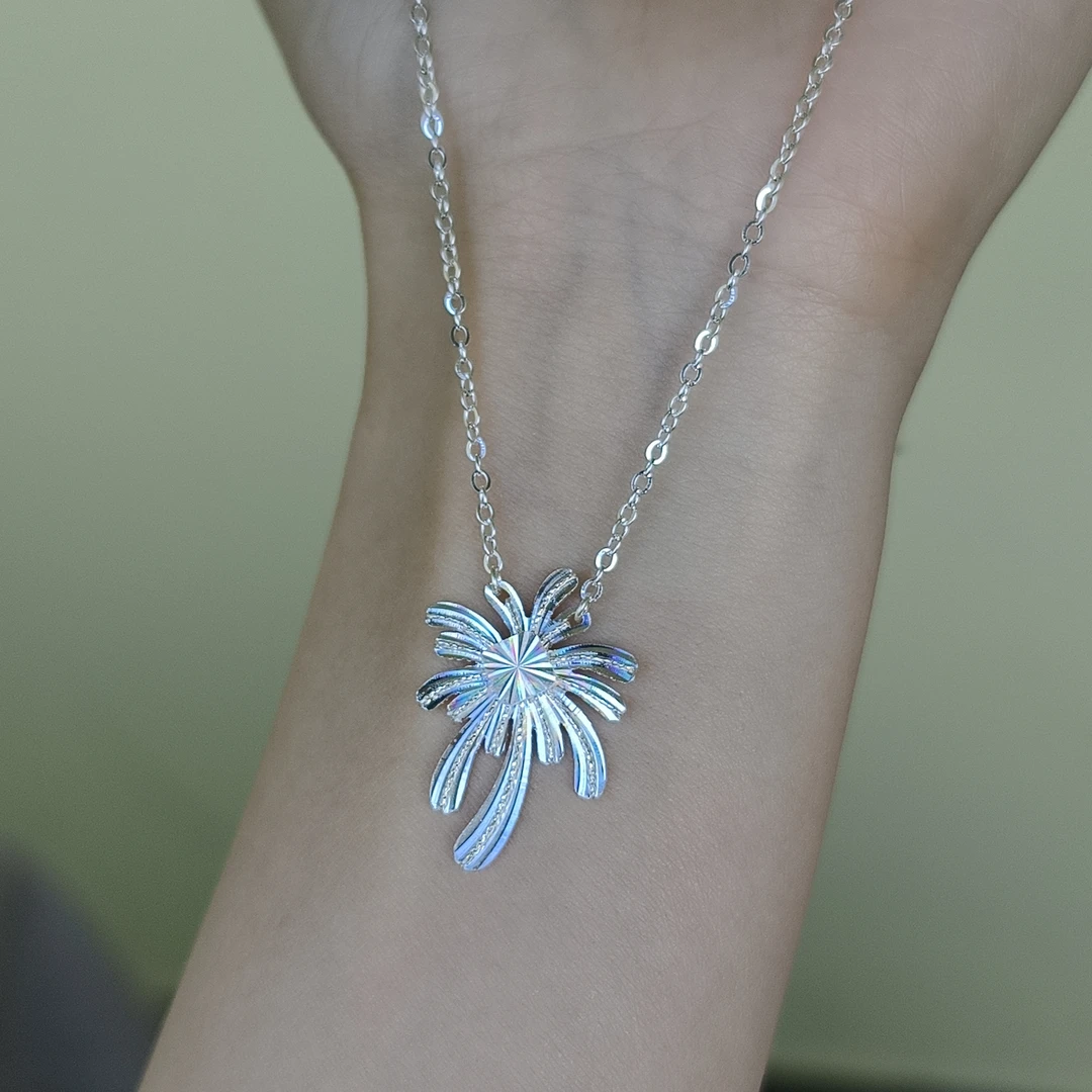 坠链均足银 烟花套链轻奢小众高级感时尚百搭锁骨链精工复古项链