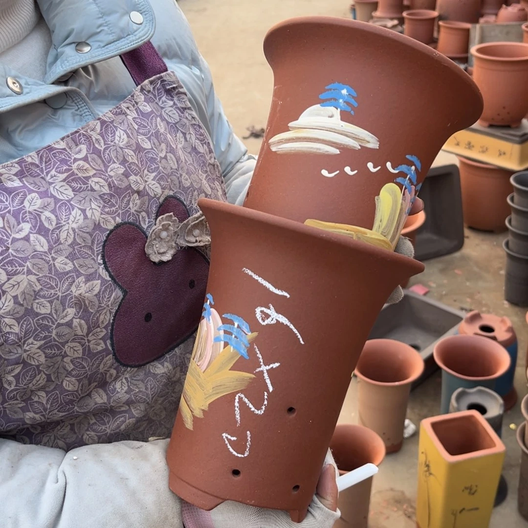 紫泥花盆紫砂花盆18