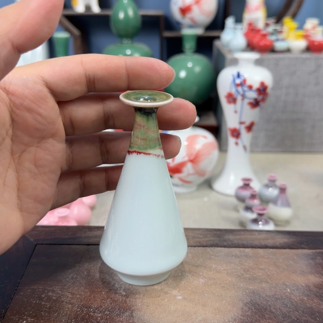 陶瓷手工小花器摆件