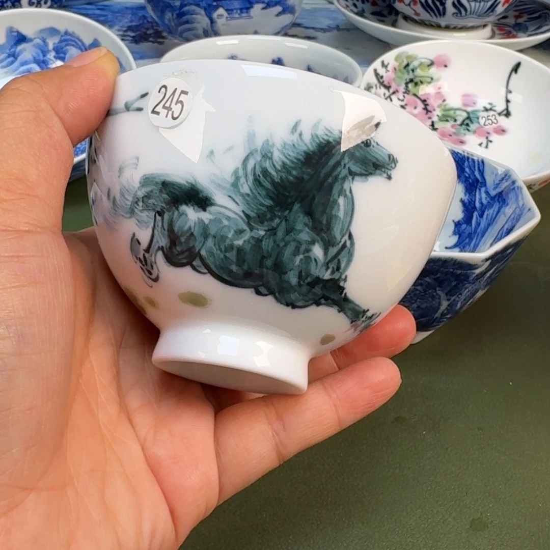 陶景德镇纯手绘茶具圆圆245