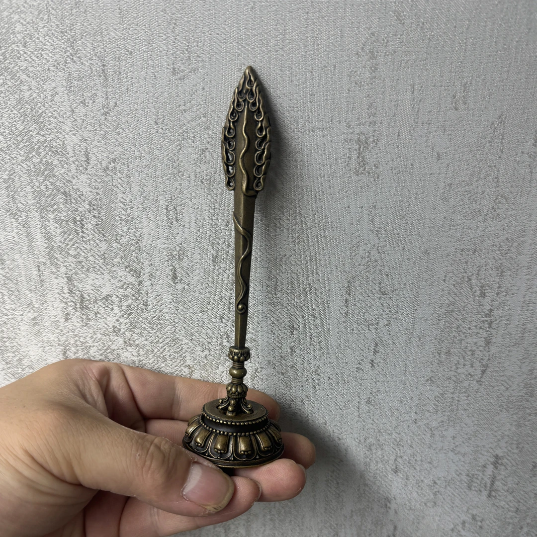 藏传黄铜文殊剑摆件
