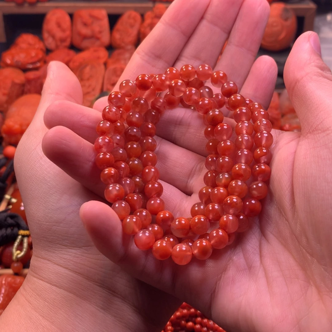 【闪购商品】未镶嵌多圈南红玛瑙