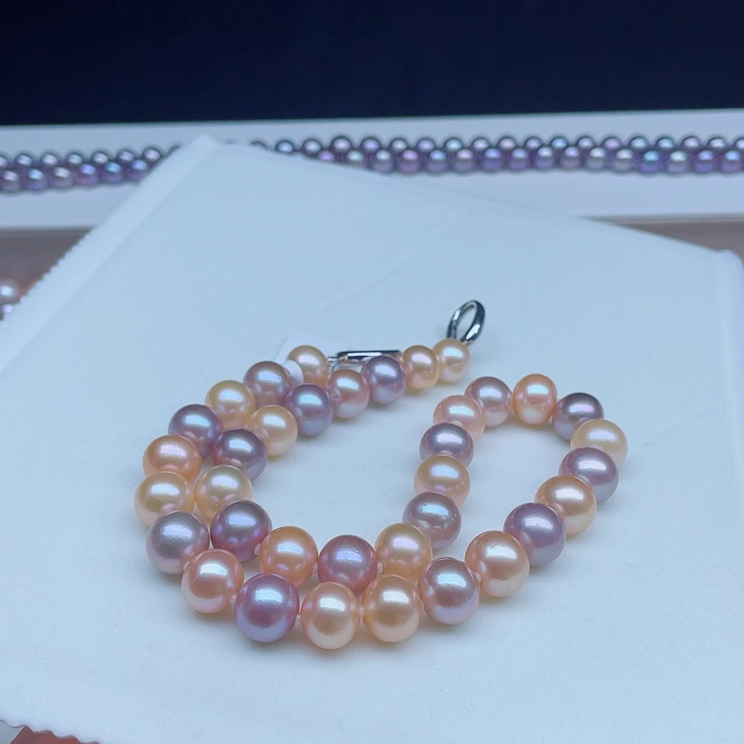 颈饰银S925镶嵌淡水珍珠