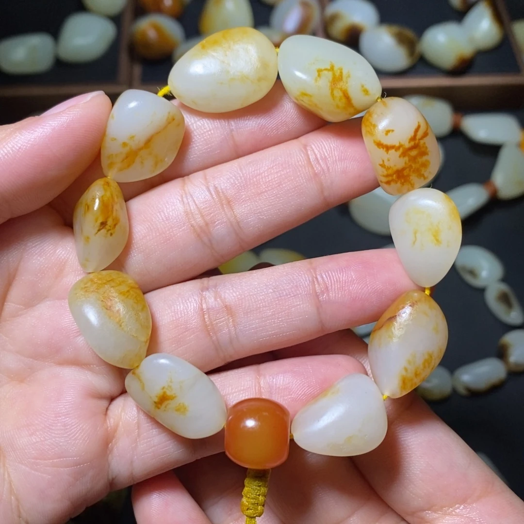 和田玉未镶嵌手链