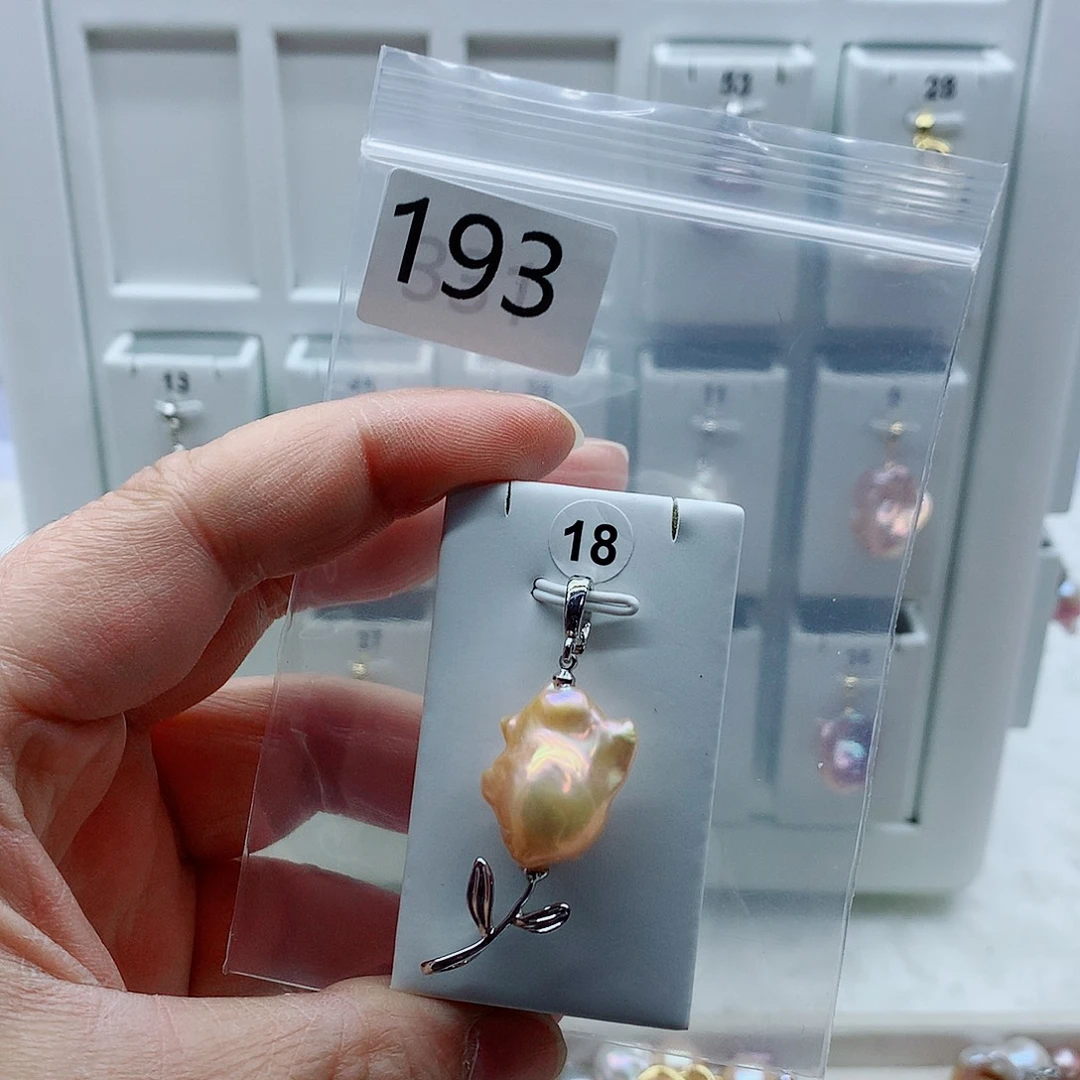 吊坠(不含链)淡水珍珠合金