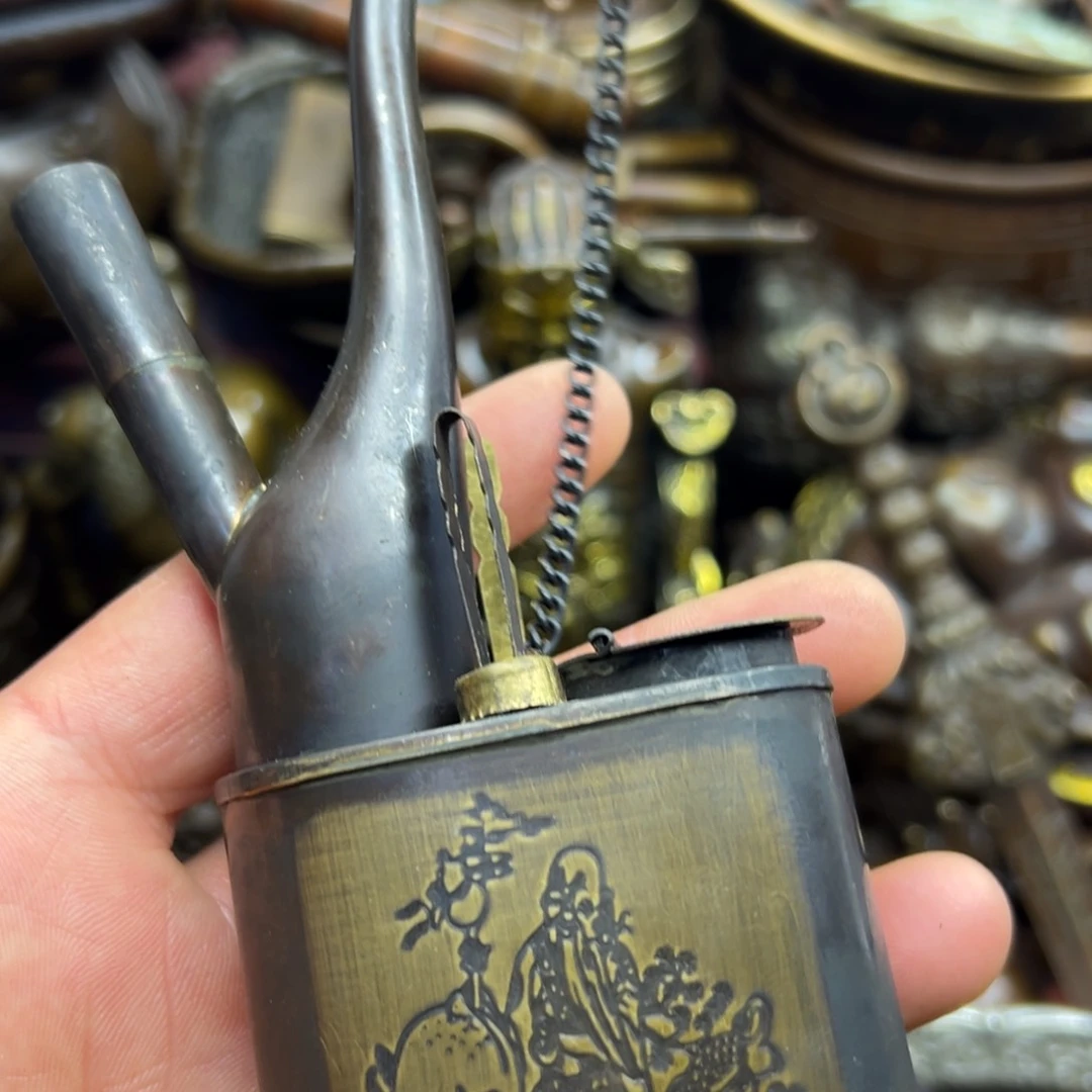 铜摆件欢迎欢迎你