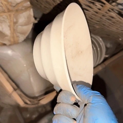 瓷片国营厂库存微瑕15厘米