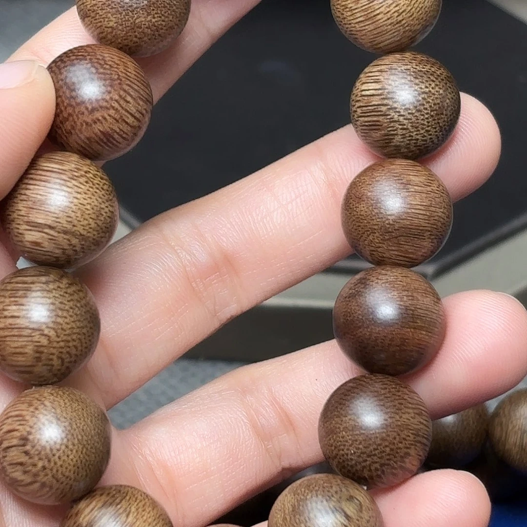 沉香手串柬埔寨青帝菩萨棋14mm单圈