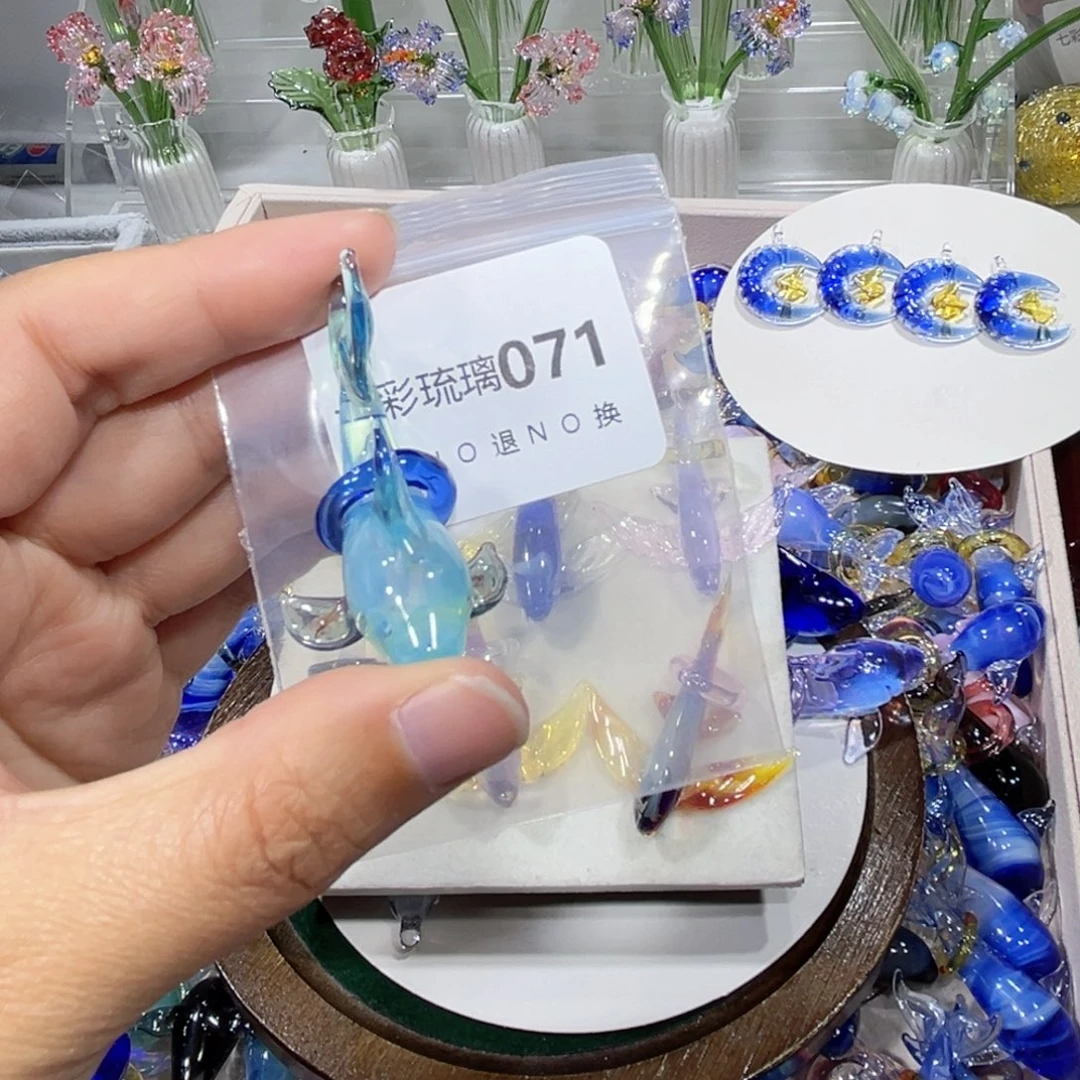 饭***饱玻璃颈饰71鲨鱼一条