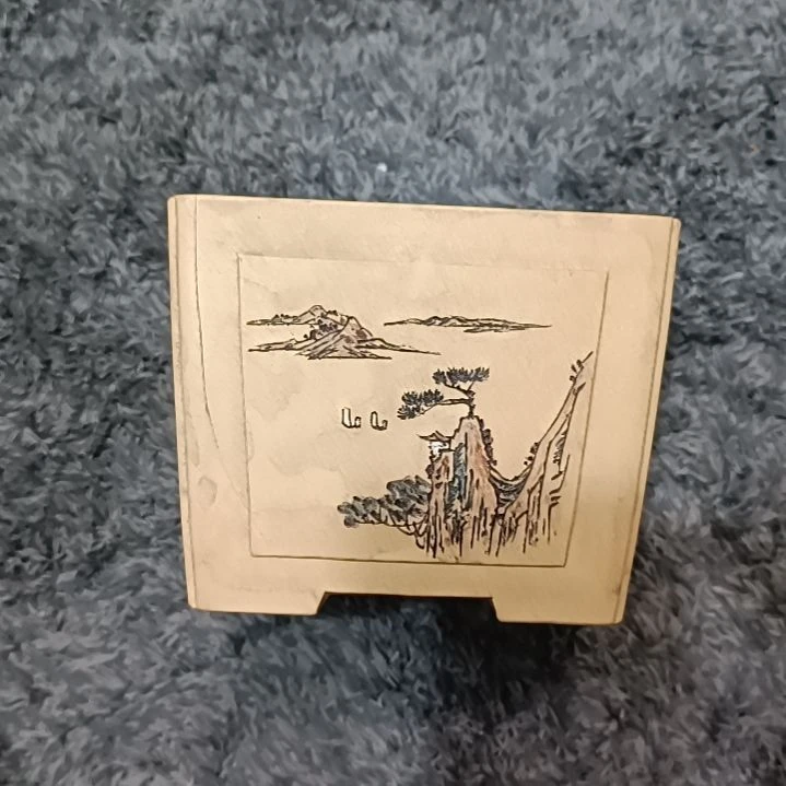 用***竹四方紫砂花盆宜兴
