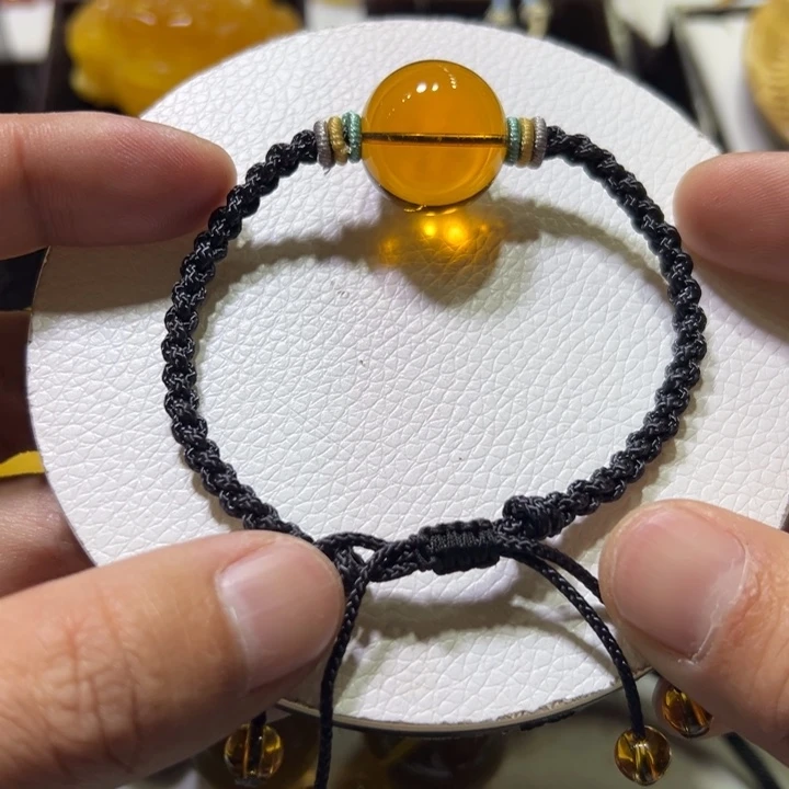 琥珀颈饰未镶嵌琥珀吊坠19mm