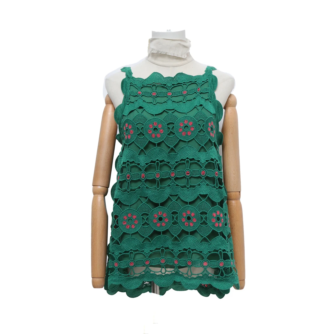 99新 Chloe/蔻依 活动 刺绣镂空连衣裙 36码P203866070