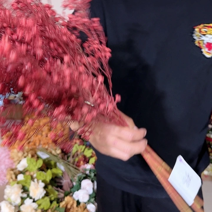 仿真红色满天星8支装