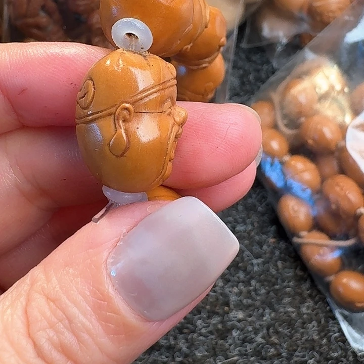 橄榄核吊坠橄榄财神头