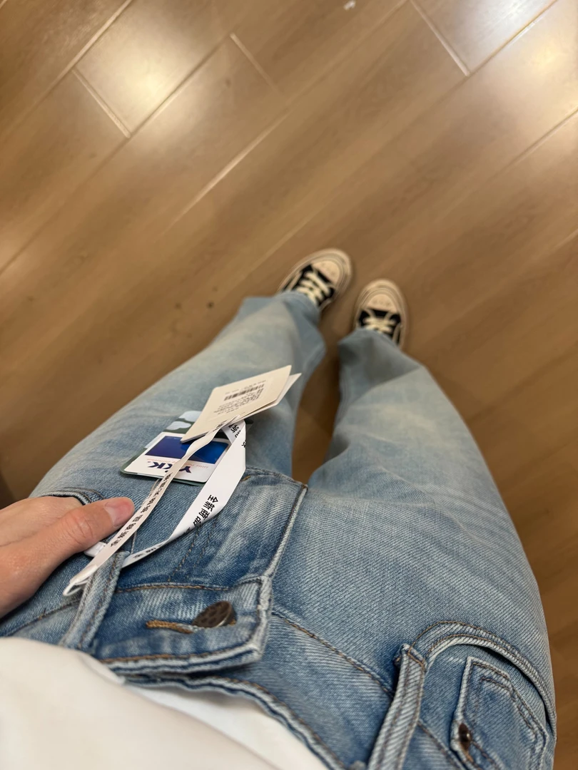 【JIANGJIANG】窄腿牛仔~高腰窄版直筒牛仔长裤52126