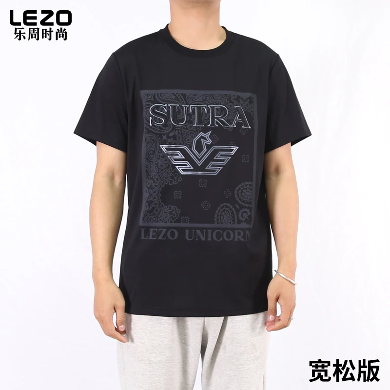 LEZO乐周时尚男装短袖圆领T恤L25234139