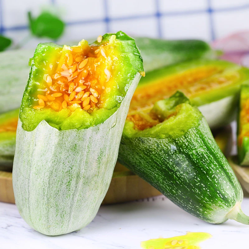 【鲁甄】正宗山东羊角蜜甜瓜脆甜多汁新鲜香瓜时令水果蜜瓜