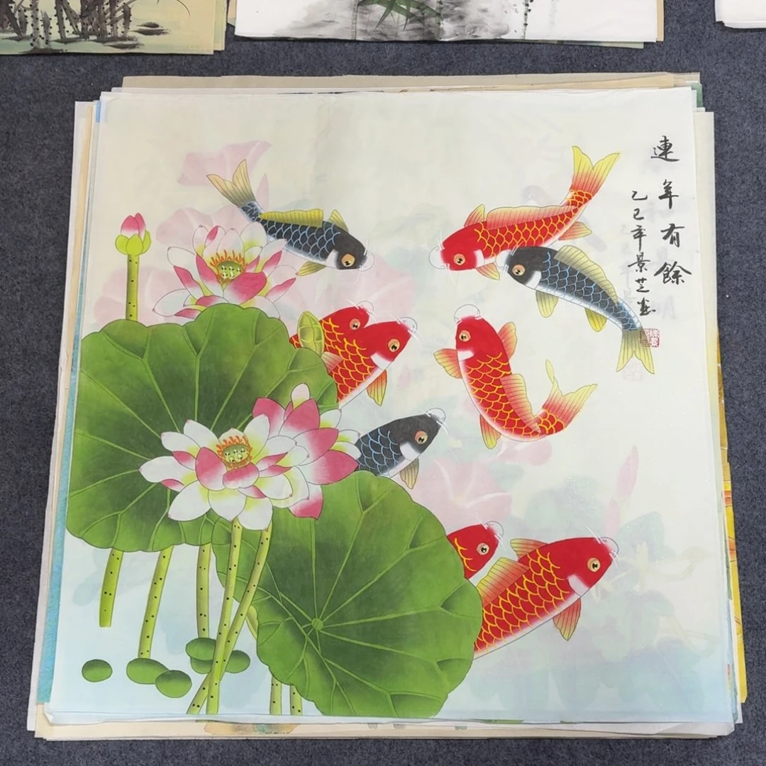 国画68×68工笔画画画画