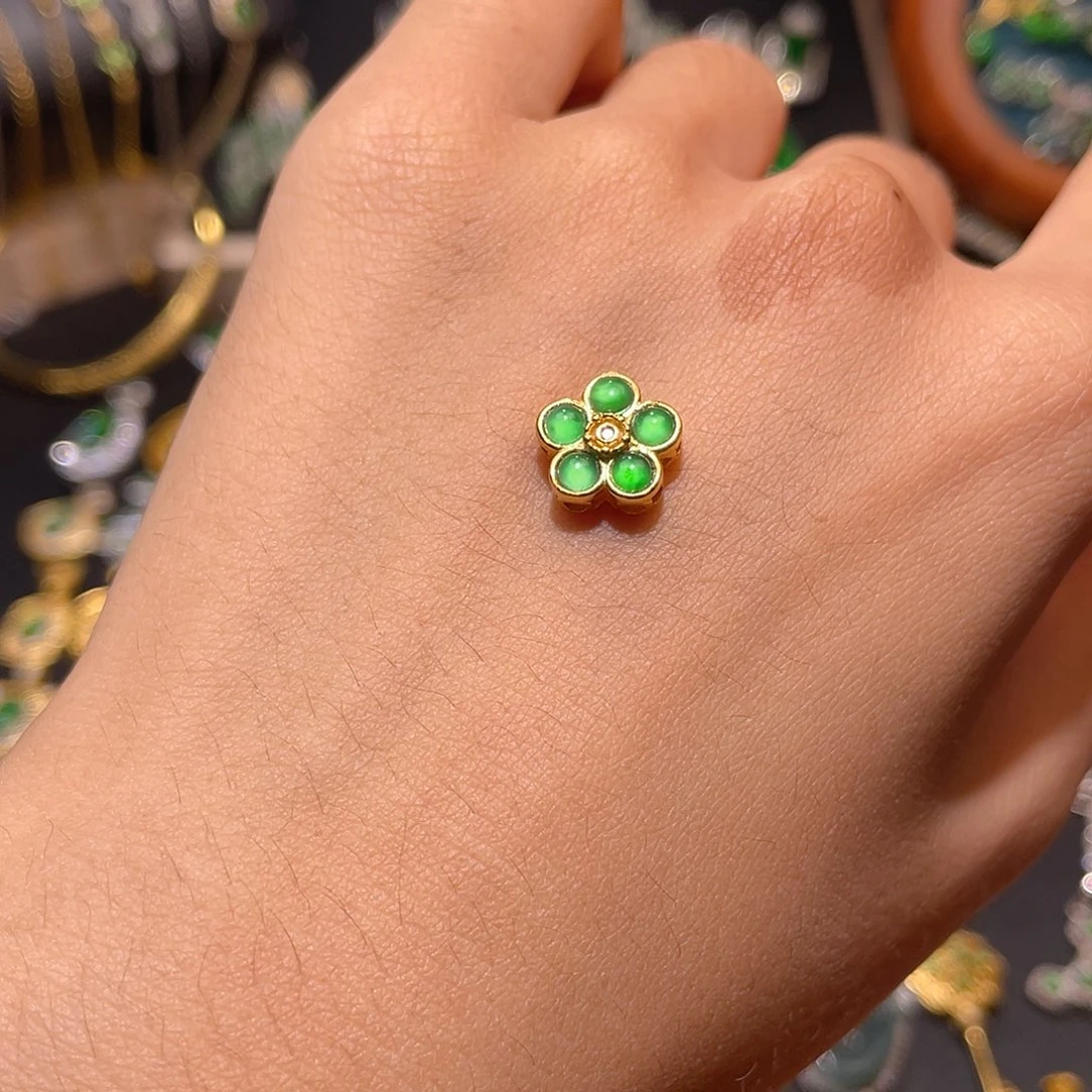 翡翠银S925镶嵌颈饰