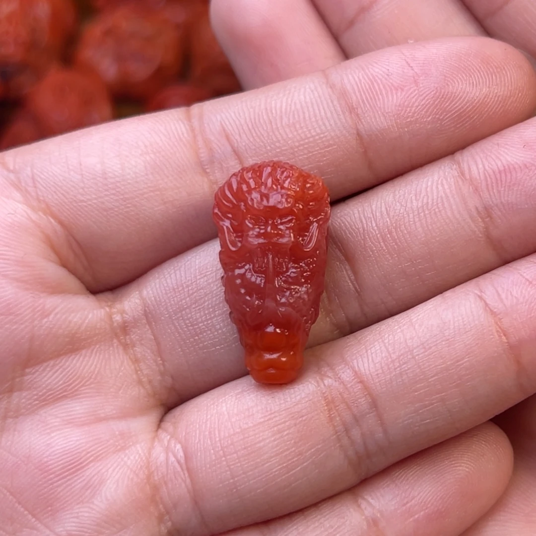 名***志南红玛瑙未镶嵌川料瓦西12➕尺寸龙三通