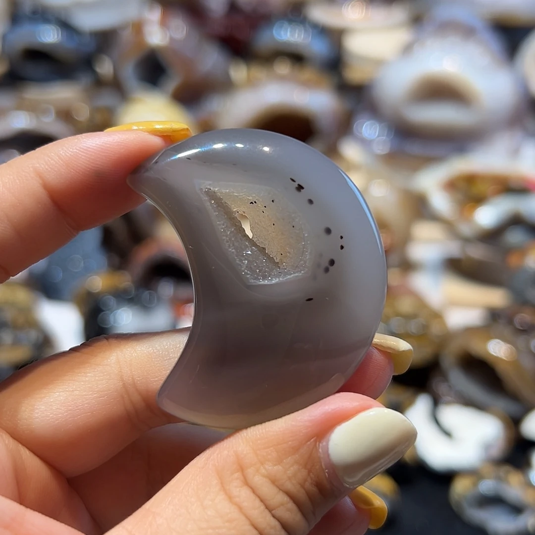 玛瑙/玉髓无未镶嵌月亮