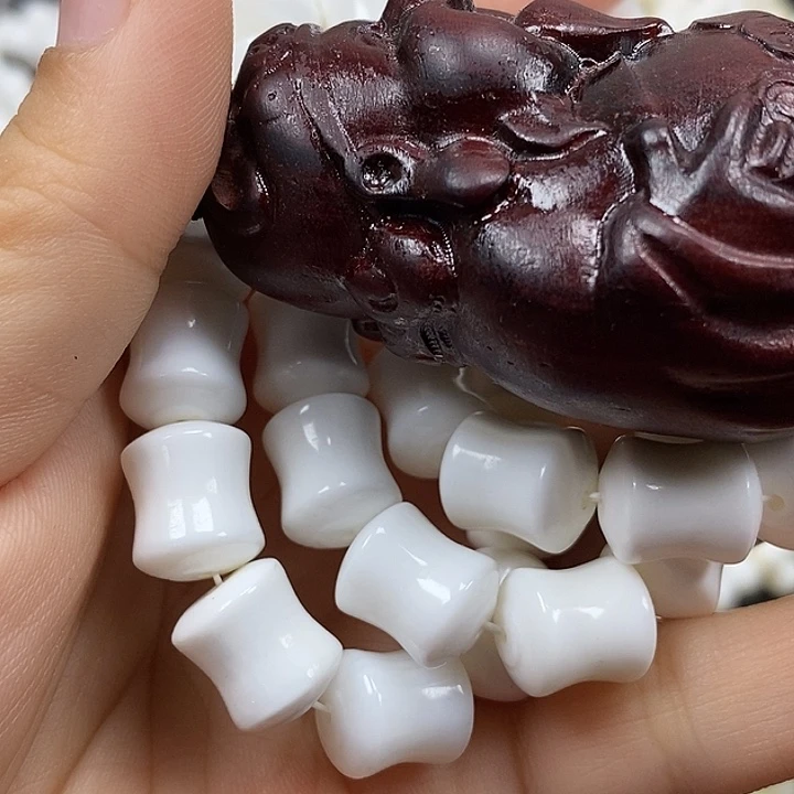 香榧木花梨木，竹节半玉化单圈