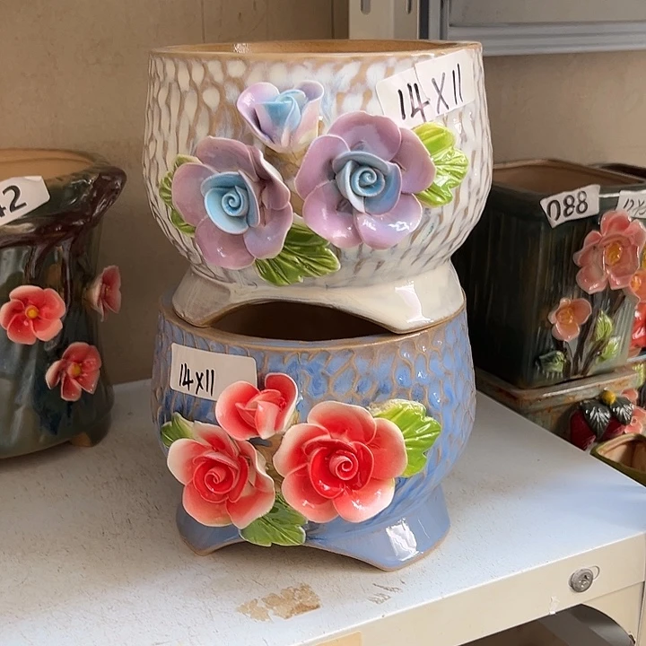 花盆紫砂粗陶材质多肉花盆