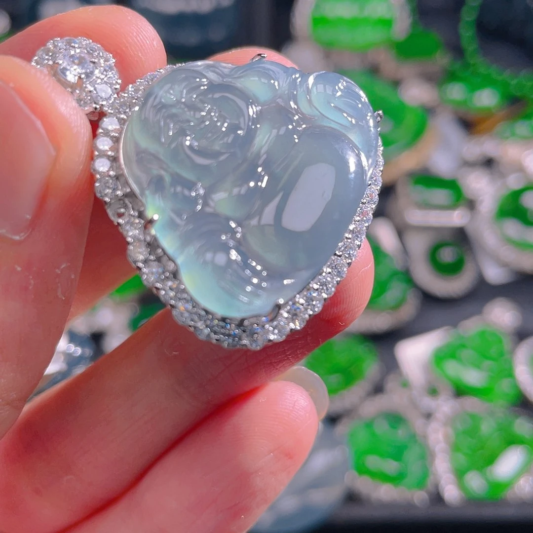 翡翠未镶嵌吊坠(不含链)