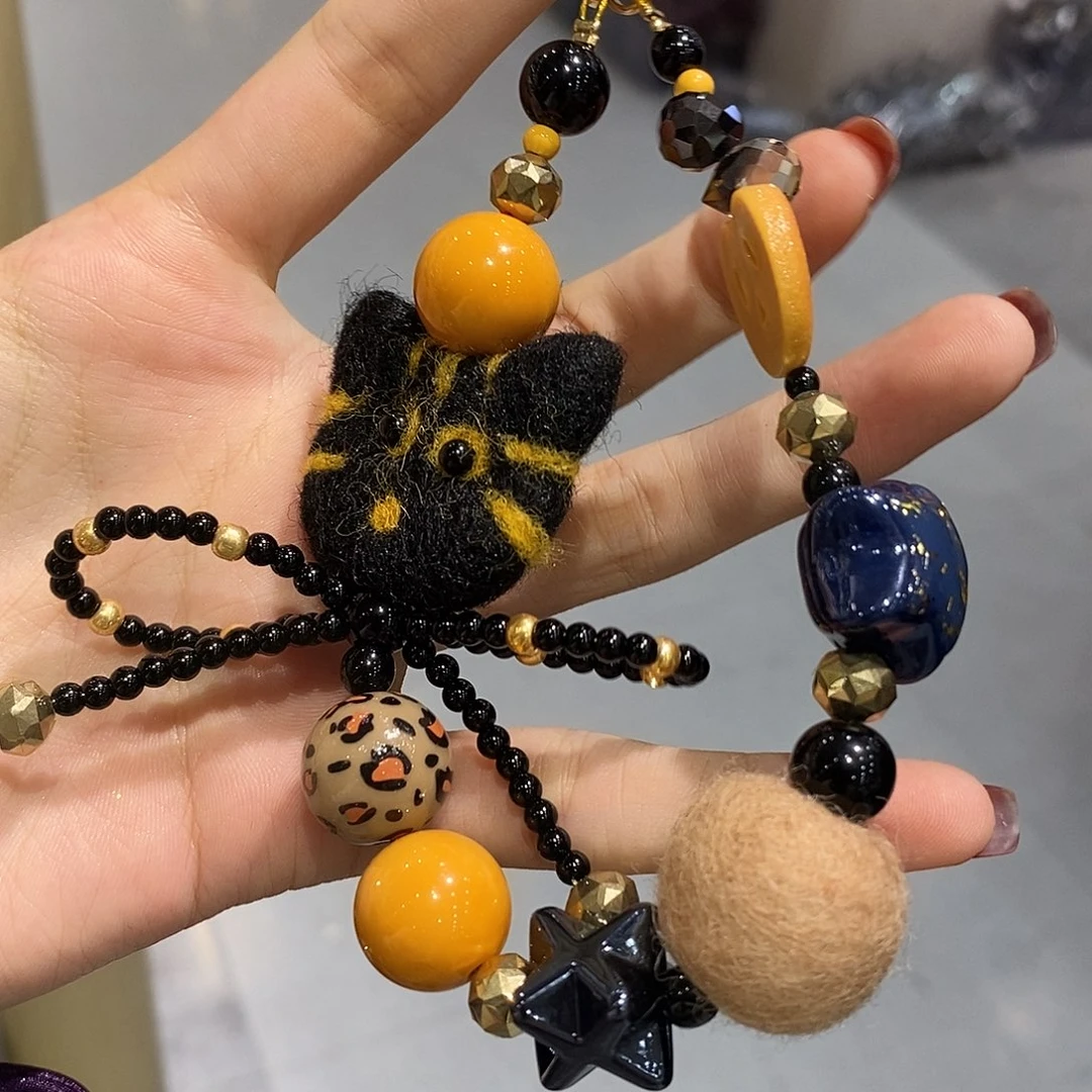 非金属布艺包挂手机链