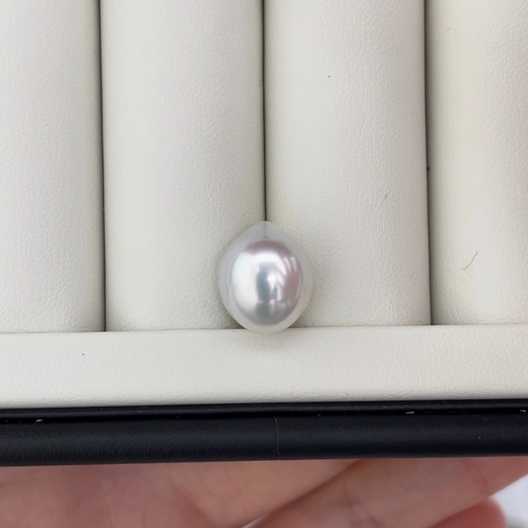 未镶嵌海水珍珠未镶嵌水滴宝石光澳白11-12mm