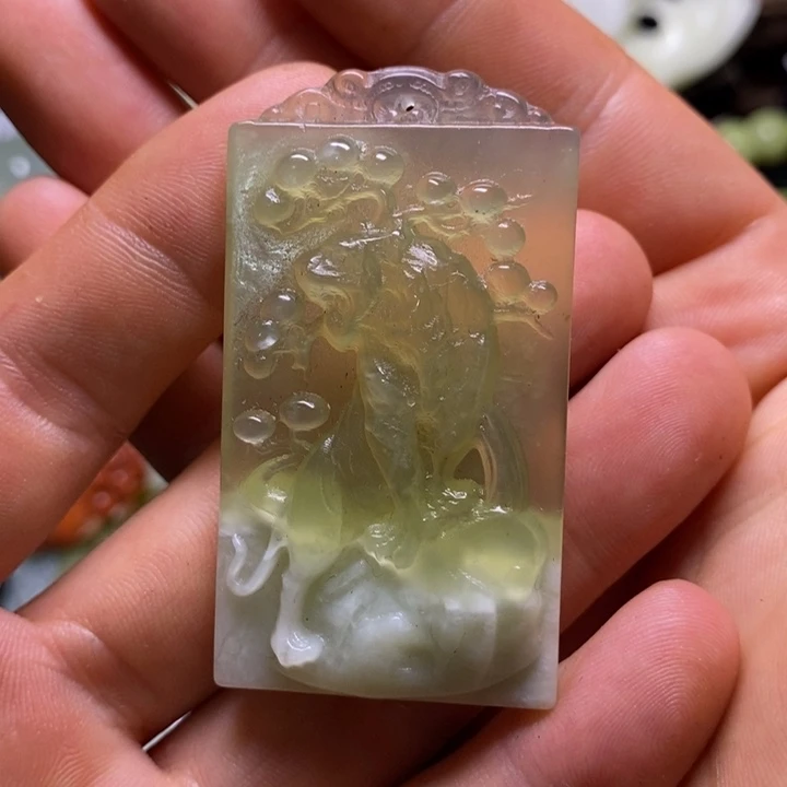 岫玉未镶嵌岫玉挂件