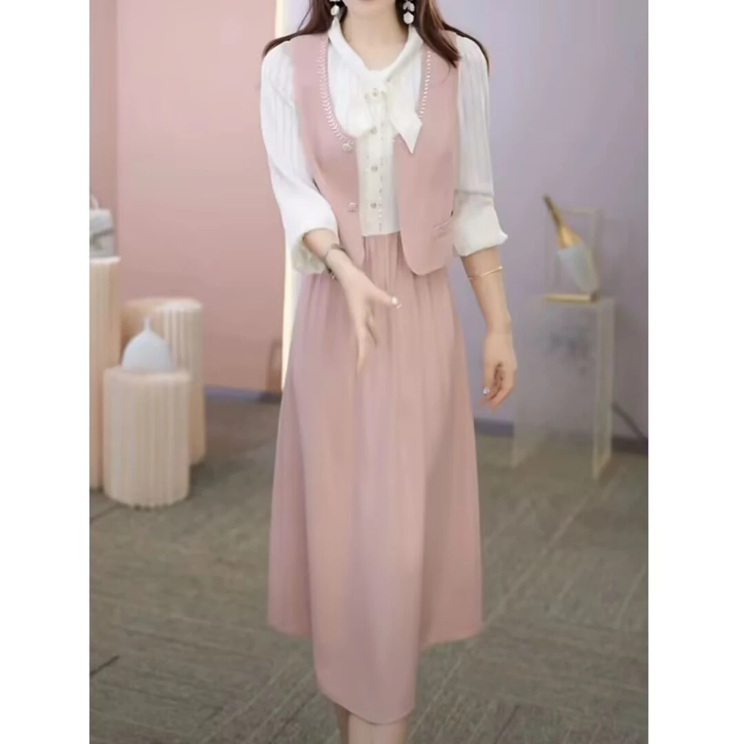 【铭悦定制】X163 # 2025 早秋 新款 气质 收腰 显瘦 连衣裙