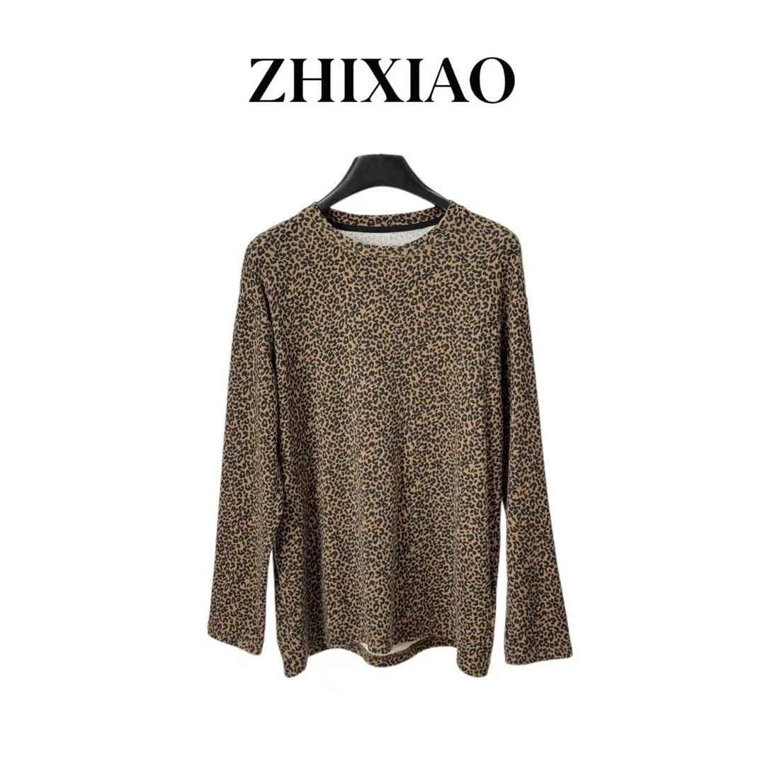 【ZHIXIAO】秋冬新款：豹纹长袖上衣71273